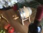 Preview: Weinfass 1 Liter Holzfass geeignet als Lagerfass, Eichenfass für Whiskyfass, Rum und Disillatfass